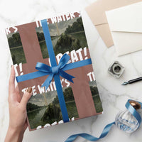 The Water is Great Swamp Monster Reflecting Pool Wrapping Paper Roll Funny Washington DC Algae Creature Meme