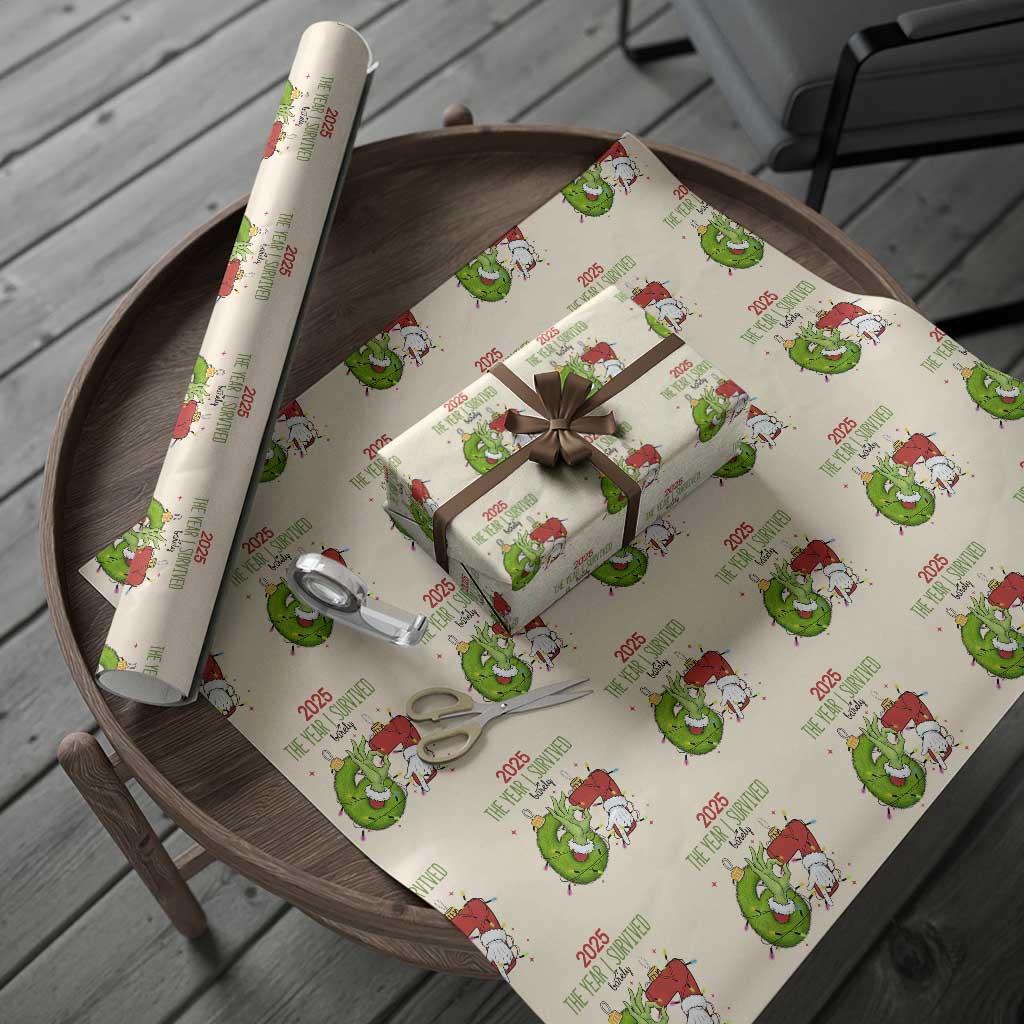 The Year I Survived 67 Six Seven Christmas Meme Wrapping Paper Roll - Wonder Print Shop