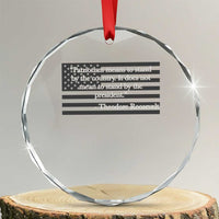 Theodore Roosevelt Crystal Glass Ornament Patriotism Means To Stand By The Country Not By The President