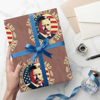 Theodore Roosevelt Quote American President Wrapping Paper Roll Speak Softly and Carry a Big Stick