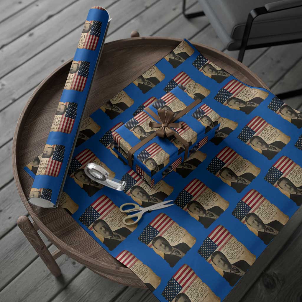 Theodore Roosevelt Quote Wrapping Paper Roll American President History