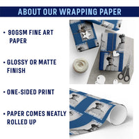 Theodore Roosevelt Quote Wrapping Paper Roll I Don't Always Get Shot But When I Do