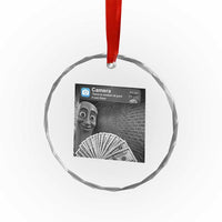 There is Motion at Your Front Door Crystal Glass Ornament Tung Tung Tung Sahur Italian Brainrot Meme