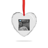 There is Motion at Your Front Door Heart Crystal Glass Ornament Tung Tung Tung Sahur Italian Brainrot Meme