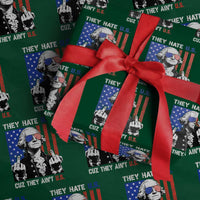They Hate US Cuz They Ain't US Wrapping Paper Roll George Washington 4th of July
