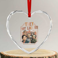 They Not Like Us Heart Crystal Glass Ornament African American History Leaders