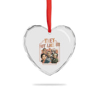 They Not Like Us Heart Crystal Glass Ornament African American History Leaders