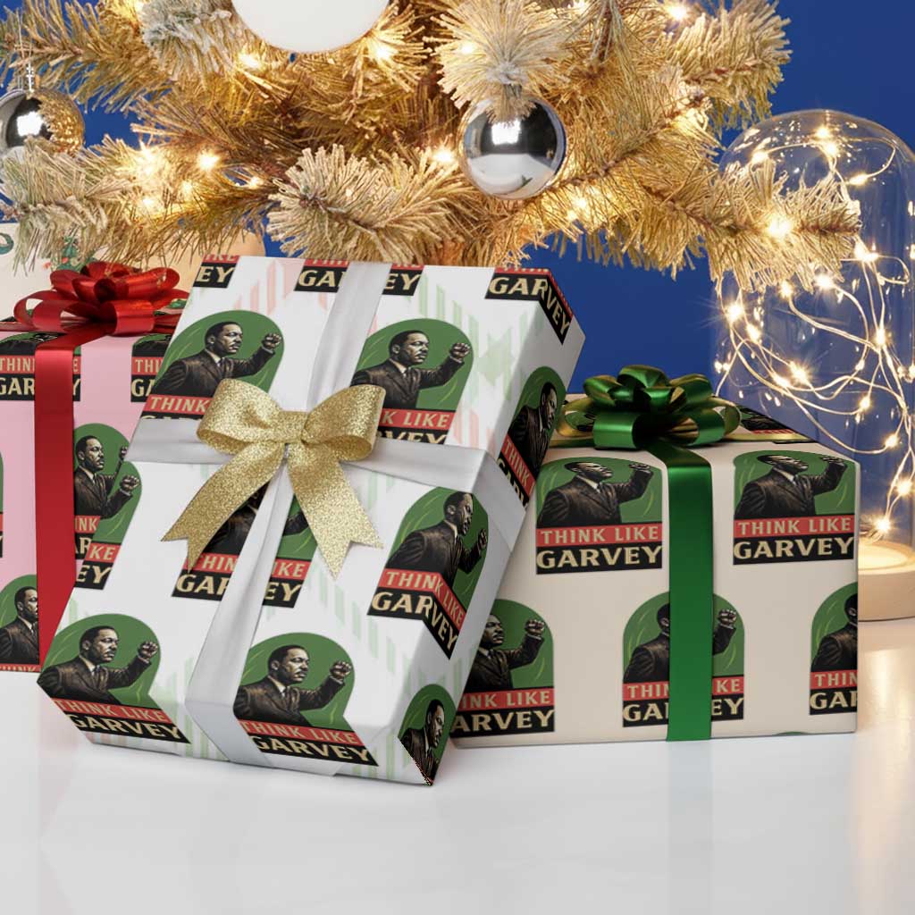 Think Like Garvey Wrapping Paper Roll Civil Rights Leader Gift