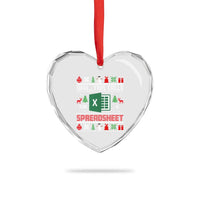 This Calls for a Spreadsheet Christmas Heart Crystal Glass Ornament Funny Excel Xmas Gift for Data Nerds Accountants - Wonder Print Shop