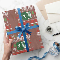 This Calls for a Spreadsheet Christmas Wrapping Paper Roll Funny Excel Xmas Gift for Data Nerds Accountants - Wonder Print Shop