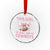 This Girl Loves Her Cowboys Crystal Glass Ornament Pink Bow Football Fan Gift - Wonder Print Shop