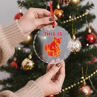 This Is Bull Shit Crystal Glass Ornament Bullshit Sarcastic Embarrassing Gag Gifts - Wonder Print Shop