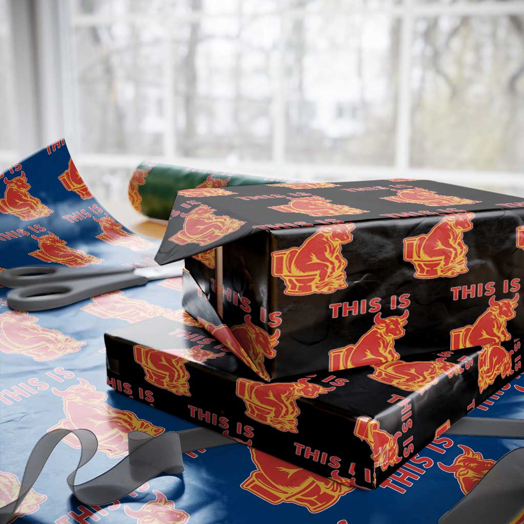 This Is Bull Shit Wrapping Paper Roll Bullshit Sarcastic Embarrassing Gag Gifts - Wonder Print Shop