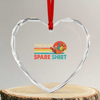 This Is My Spare Bowling Heart Crystal Glass Ornament Bowler Funny Team