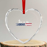 This is The Turning Point Heart Crystal Glass Ornament Patriotic American Flag Graphic - Wonder Print Shop