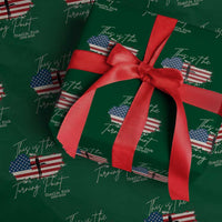 This is The Turning Point Memorial Wrapping Paper Roll Tribute to A True Patriot Christian Faith American Flag - Wonder Print Shop
