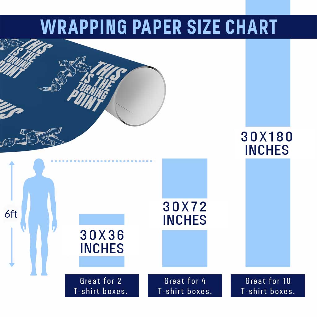 This is the Turning Point Wrapping Paper Roll Husband Father Patriot Charlie Kirk Tribute Christian Faith - Wonder Print Shop