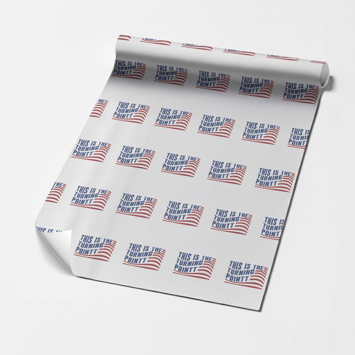 This is The Turning Point Wrapping Paper Roll USA Flag America True Patriot - Wonder Print Shop