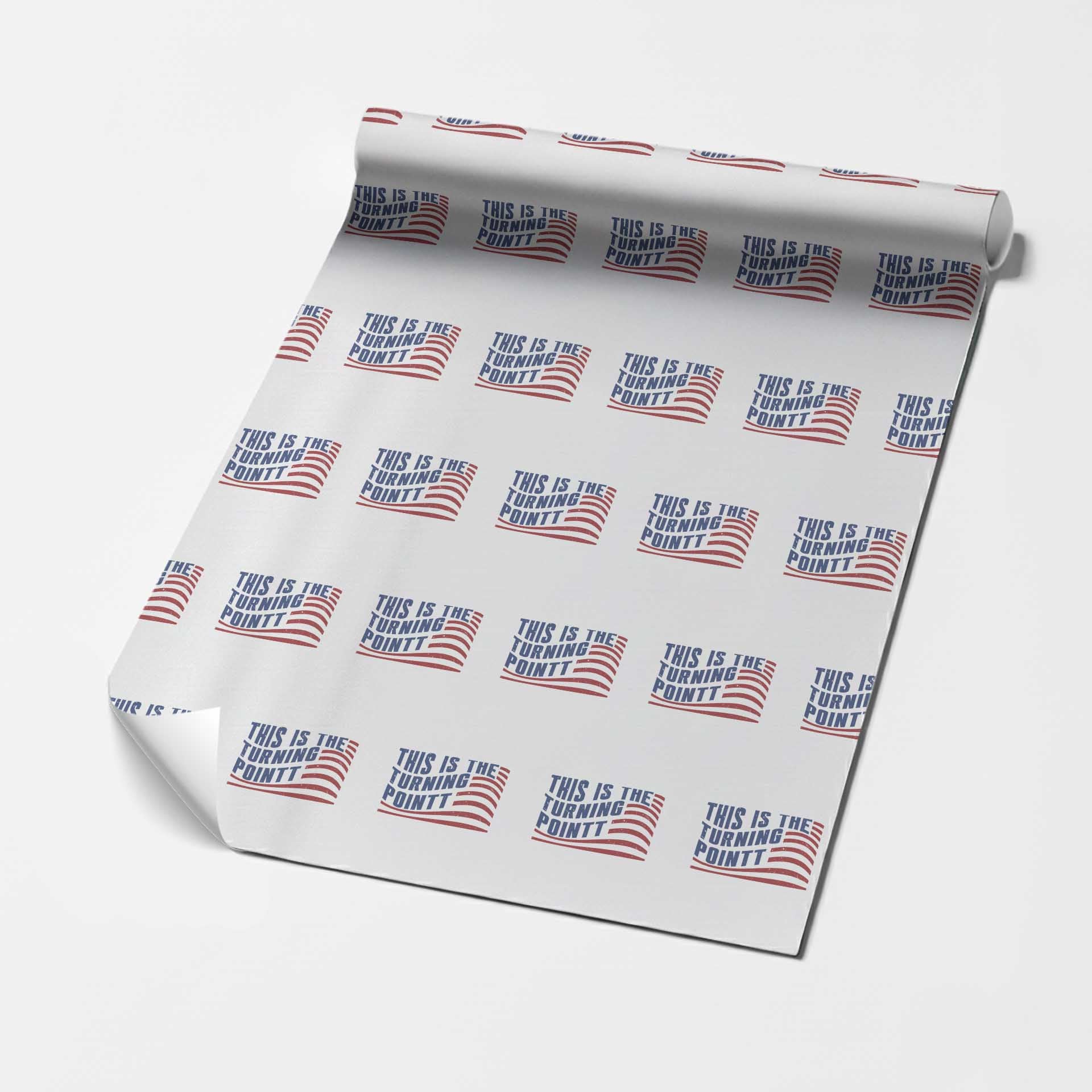 This is The Turning Point Wrapping Paper Roll USA Flag America True Patriot - Wonder Print Shop