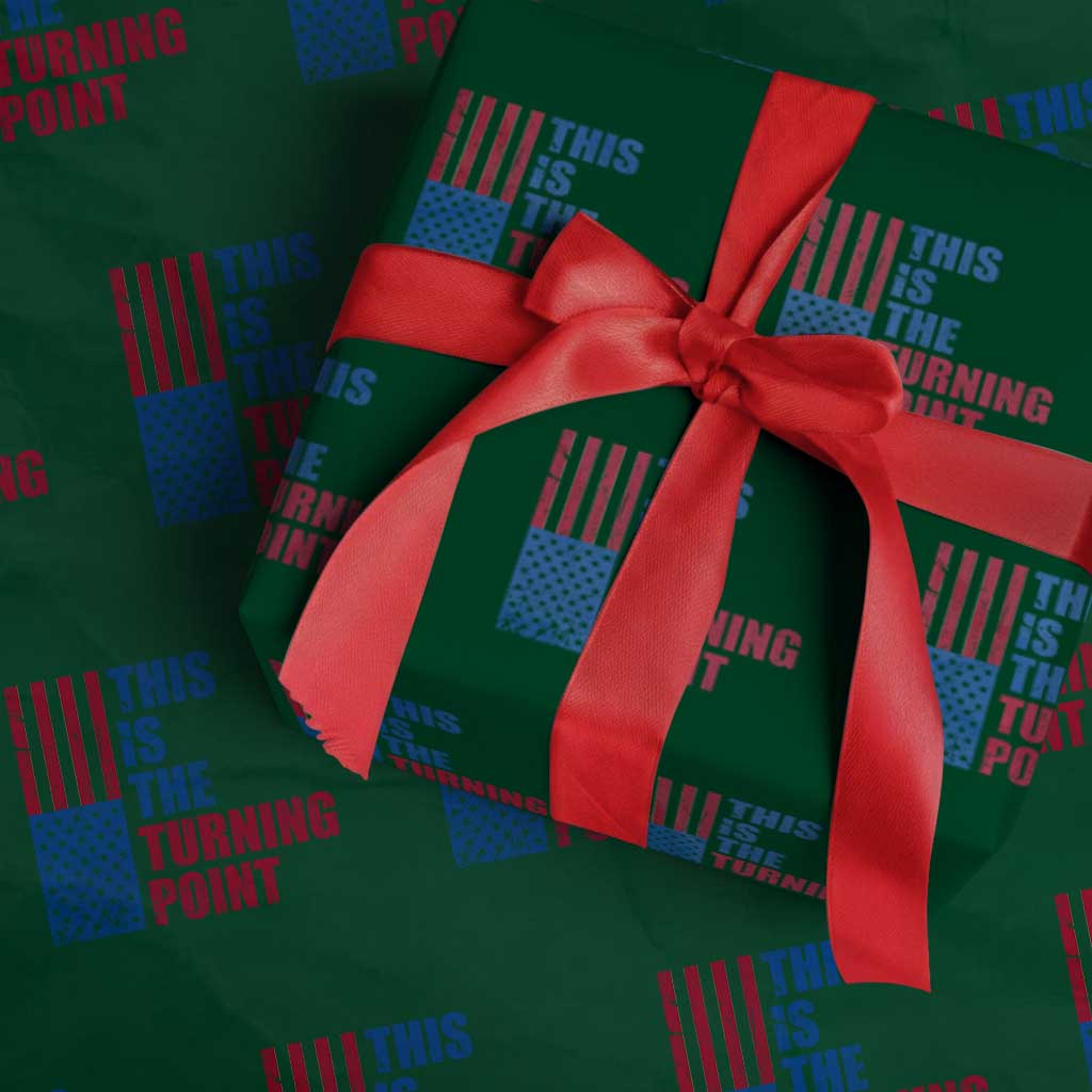 This is The Turning Point Wrapping Paper Roll USA Flag Patriotic Freedom Conservative - Wonder Print Shop
