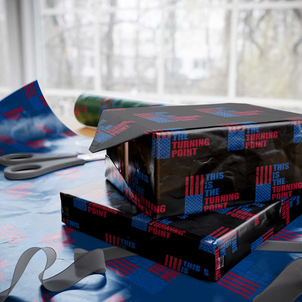 This is The Turning Point Wrapping Paper Roll USA Flag Patriotic Freedom Conservative - Wonder Print Shop