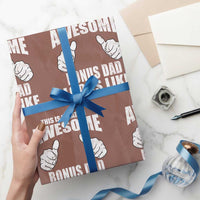 This Is What An Awesome Bonus Dad Looks Like Wrapping Paper Roll Funny Step Dad Fathers Day Gifts