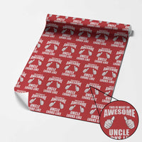 This Is What An Awesome Uncle Looks Like Wrapping Paper Roll Funny Fathers Day Gifts