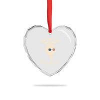 Thomas Jefferson July 3 1776 Heart Crystal Glass Ornament Crap That's Due Tomorrow Funny History