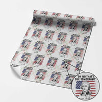 Thomas Jefferson July 3 1776 Historical Meme Wrapping Paper Roll Oh No That is Due Tomorrow