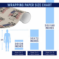 Thomas Jefferson July 3 1776 Historical Meme Wrapping Paper Roll Oh No That is Due Tomorrow