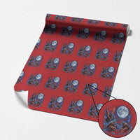 Three Crawfish Moon Wrapping Paper Roll Lobster Howling To The Moon Vintage Moon Animals