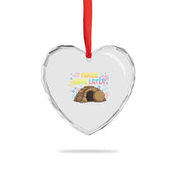 Three Days Later Christian Easter Heart Crystal Glass Ornament Funny Jesus Resurrection Meme