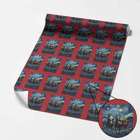 Three Kings Wrapping Paper Roll Nativity Scene Starry Night Christian Christmas - Wonder Print Shop