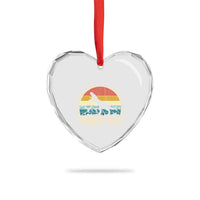Three Rex 3rd Birthday Heart Crystal Glass Ornament 3 Years Old Dinosaur Bday Boy - Wonder Print Shop