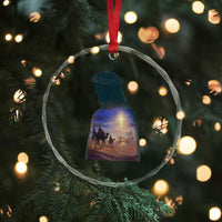 Three Wise Men Nativity Scene Crystal Glass Ornament Christian Jesus Faith TS14