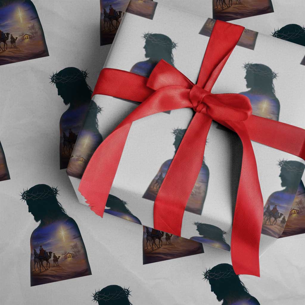 Three Wise Men Nativity Scene Wrapping Paper Roll Christian Jesus Faith - Wonder Print Shop