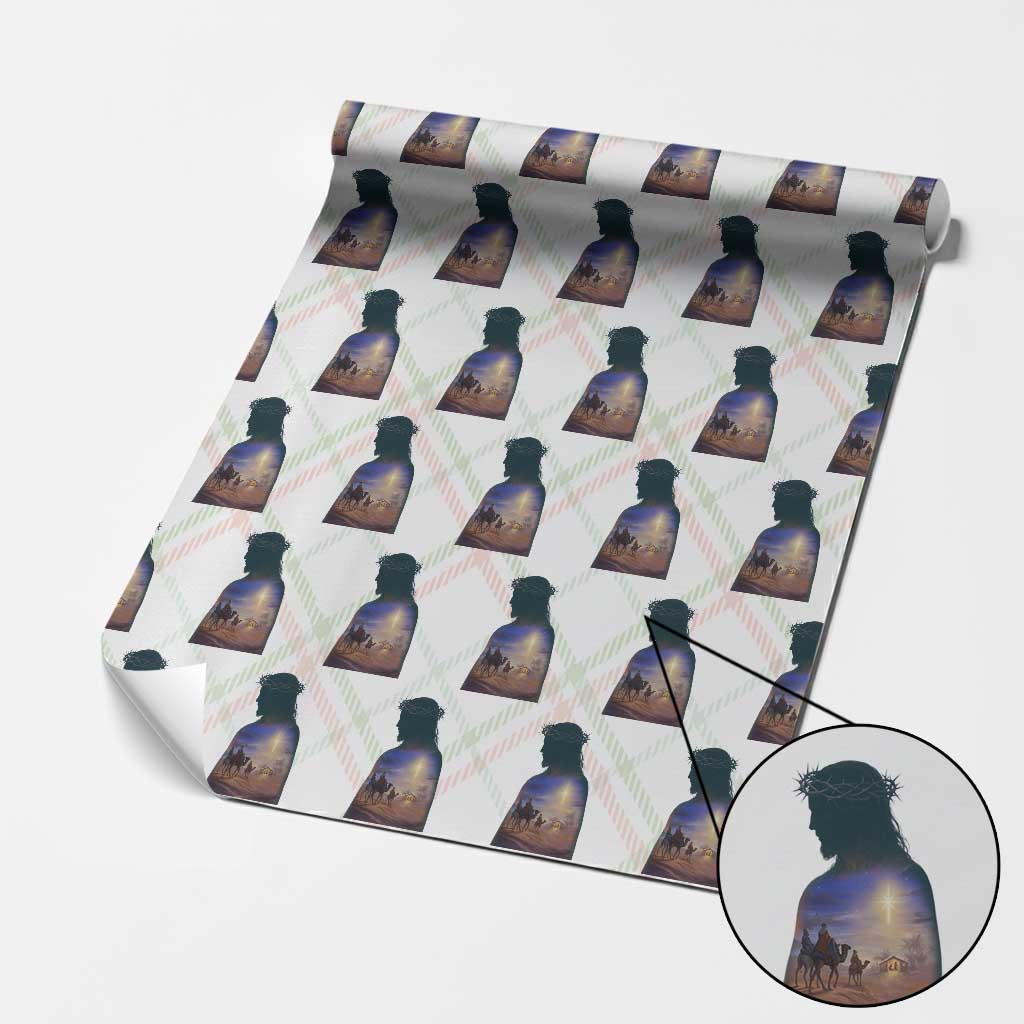 Three Wise Men Nativity Scene Wrapping Paper Roll Christian Jesus Faith - Wonder Print Shop