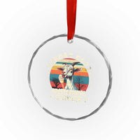 Throat Goat Crystal Glass Ornament Funny Dirty Humor Embarrassment Vintage - Wonder Print Shop