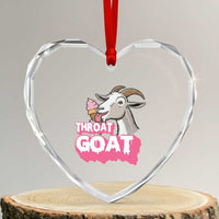 Throat Goat Heart Crystal Glass Ornament Sarcastic Adult Humor - Wonder Print Shop