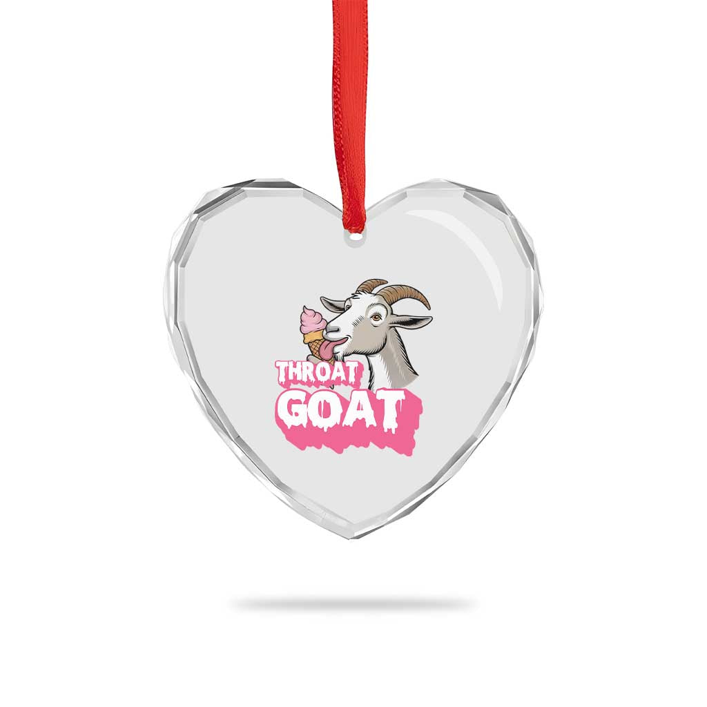 Throat Goat Heart Crystal Glass Ornament Sarcastic Adult Humor - Wonder Print Shop