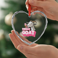 Throat Goat Heart Crystal Glass Ornament Sarcastic Adult Humor - Wonder Print Shop