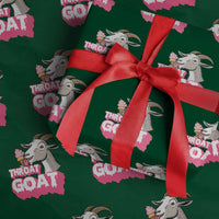 Throat Goat Wrapping Paper Roll Sarcastic Adult Humor - Wonder Print Shop