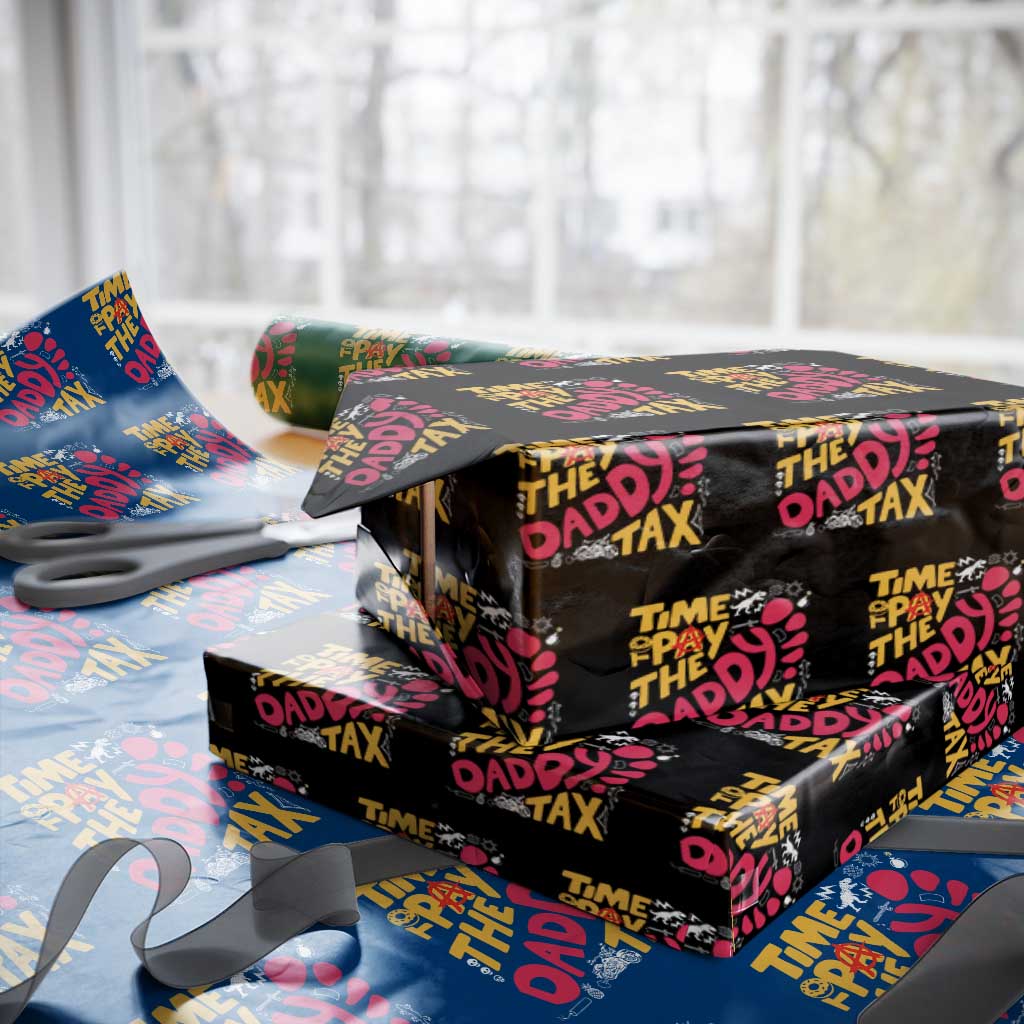 Time To Pay The Daddy Tax Wrapping Paper Roll Dungeon Gamer Dad Father’s Day