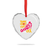 Time To Pay The Daddy Tax Heart Crystal Glass Ornament Dungeon Gamer Dad Father’s Day