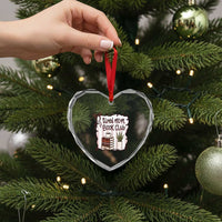 Tired Moms Book Club Heart Crystal Glass Ornament Funny Coffee And Books Mom Gift
