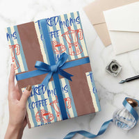 Tired Moms Coffee Club Wrapping Paper Roll Funny Mommy Mama Coffee Lover