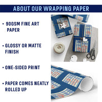 Tired Moms Coffee Club Wrapping Paper Roll Funny Mommy Mama Coffee Lover