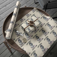 Tired Moms Coffee Club Wrapping Paper Roll Funny Skeleton Drinking Coffee Lover