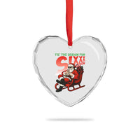 Tis The Season For Sixx Seven Meme Heart Crystal Glass Ornament Funny Trendy Christmas Party Gift - Wonder Print Shop