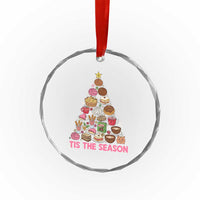 Tis The Season Mexican Christmas Crystal Glass Ornament - Wonder Print Shop